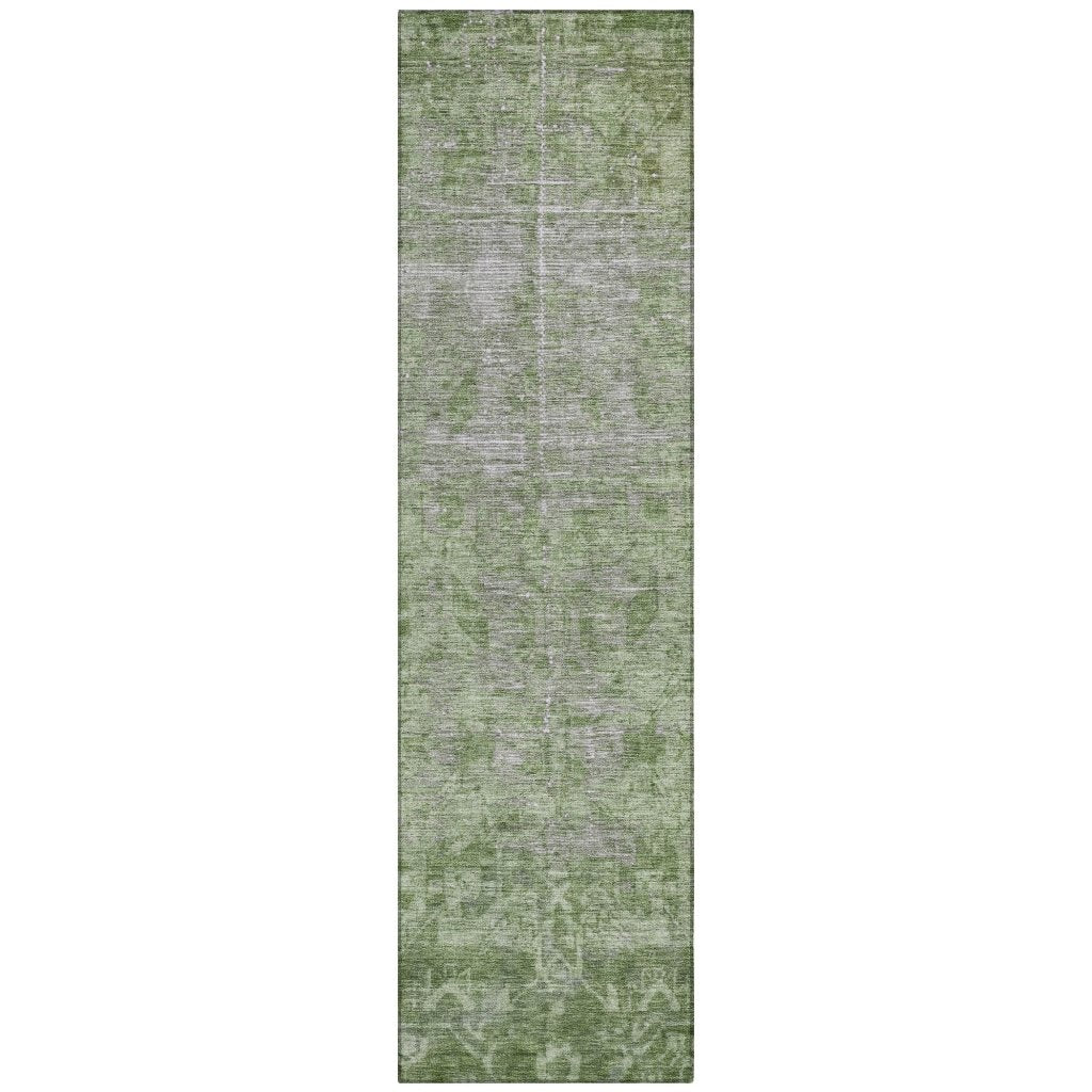 LOOMLAN Rugs Delaura Fern Washable Indoor-Outdoor Rug