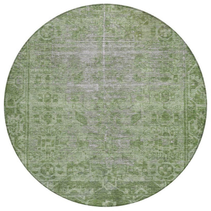 LOOMLAN Rugs Delaura Fern Washable Indoor-Outdoor Rug