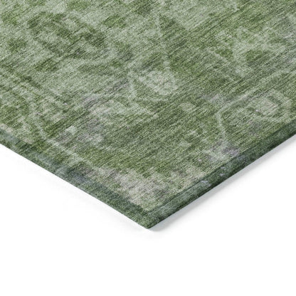 LOOMLAN Rugs Delaura Fern Washable Indoor-Outdoor Rug