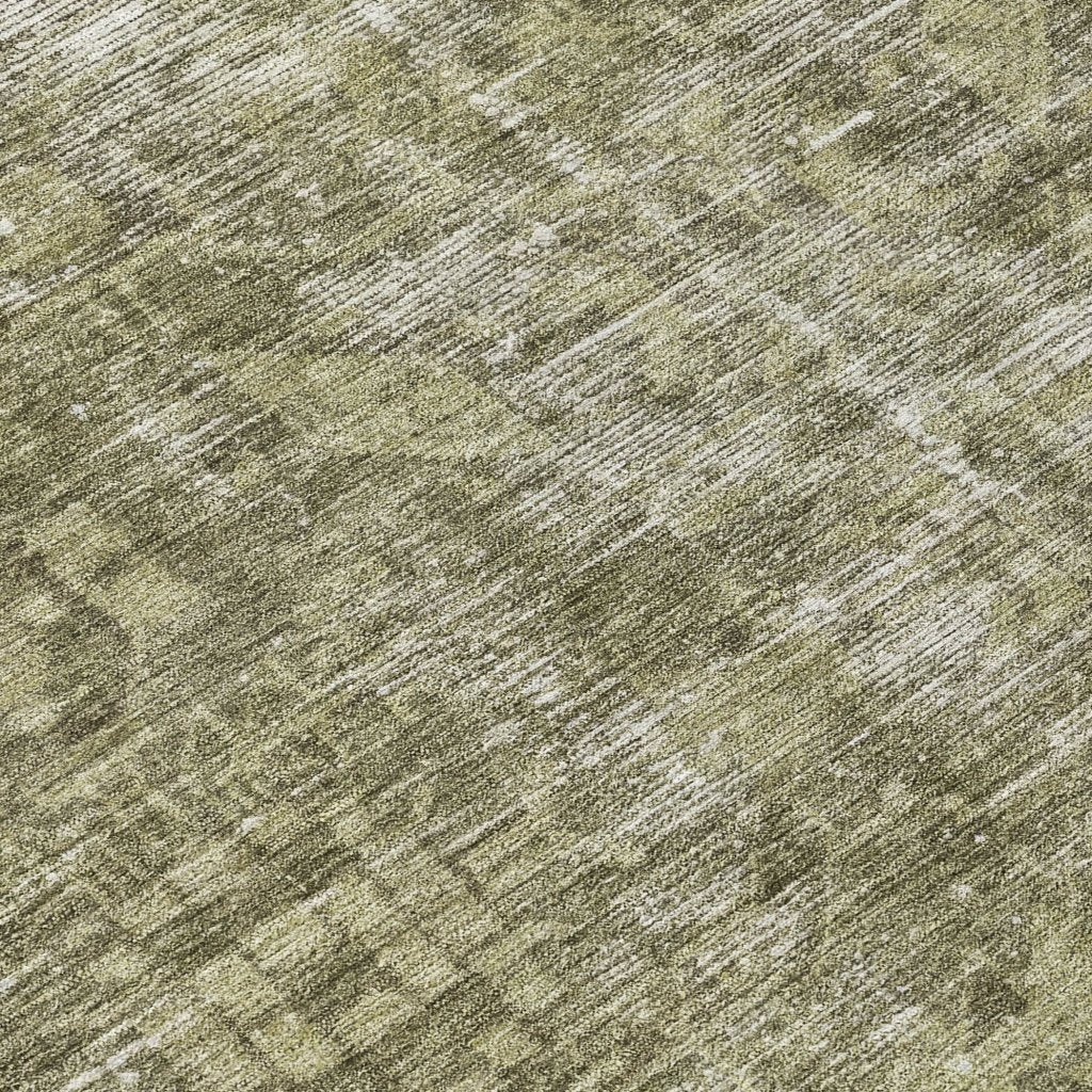 LOOMLAN Rugs Delaura Green Washable Indoor-Outdoor Rug