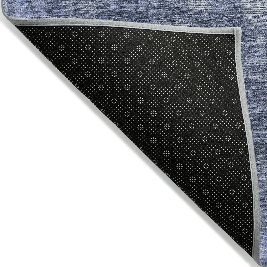 LOOMLAN Rugs Delaura Navy Washable Indoor-Outdoor Rug