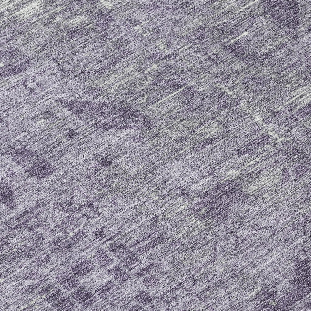 LOOMLAN Rugs Delaura Purple Washable Indoor-Outdoor Rug