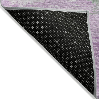 LOOMLAN Rugs Delisah Purple Washable Indoor-Outdoor Rug
