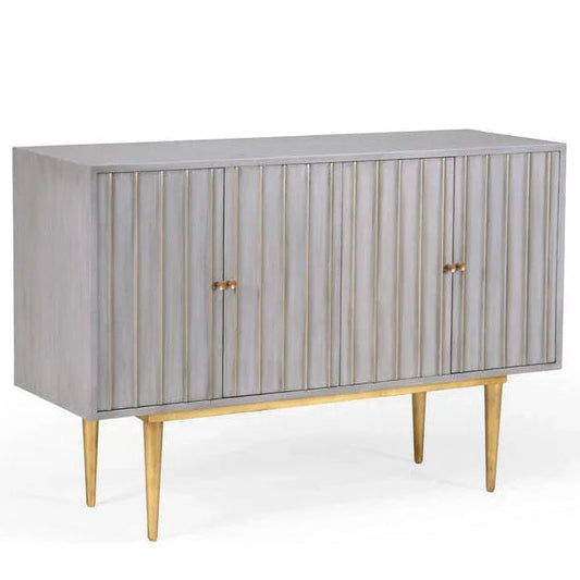Delphine Wooden Grey Cabinet - LOOMLAN - Wildwood - Accent Cabinets