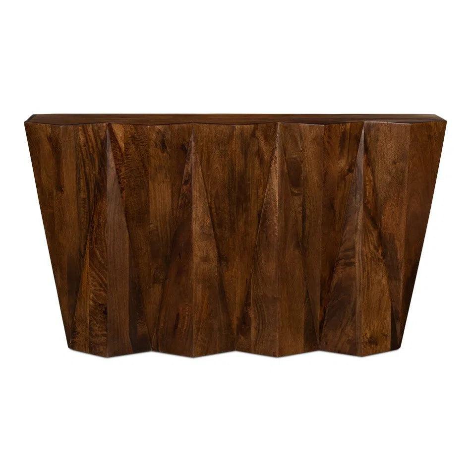 Sarreid Denali Console Table Solid Wood Natural