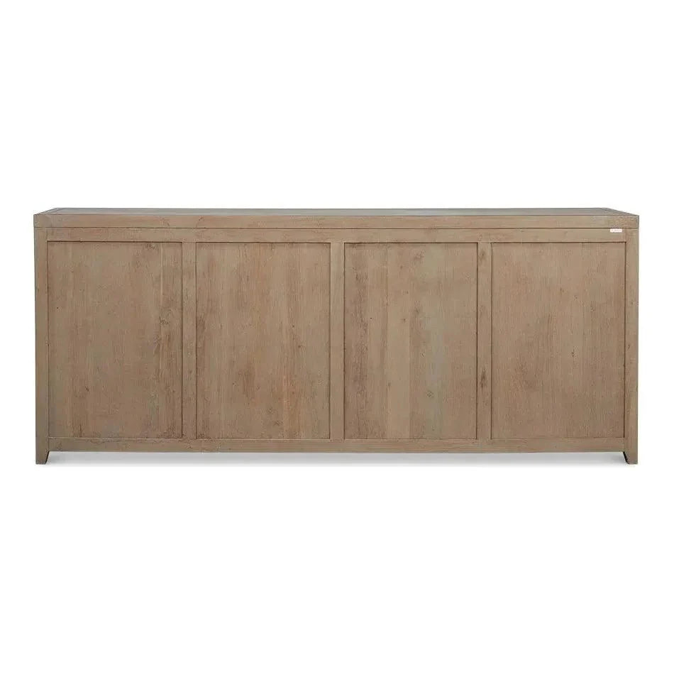 Details Acacia Wood Dark Brown Credenza - LOOMLAN - Sarreid - Sideboards