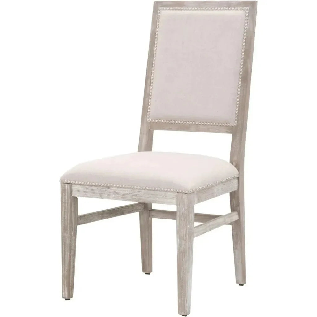 Dexter Dining Chair 2PC Stone Linen Natural Gray - LOOMLAN - Essentials For Living - Dining Chairs