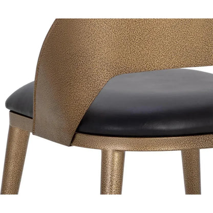 SUNPAN Dezirae Curved Back Leather Dining Chair