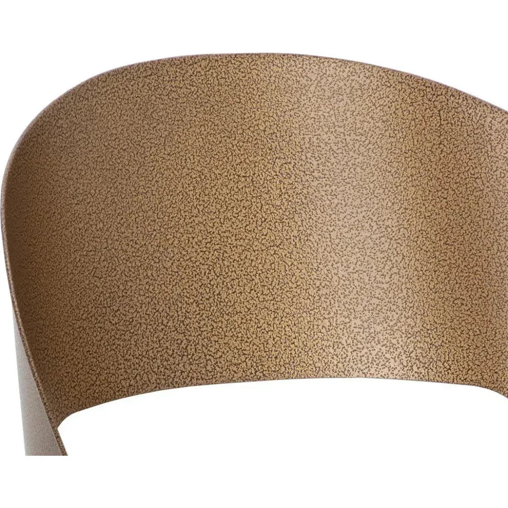 SUNPAN Dezirae Curved Back Leather Dining Chair