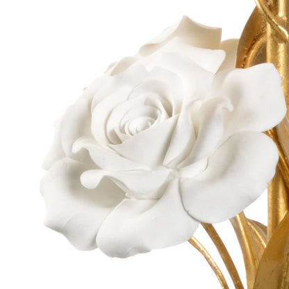 Chelsea House Rose Flowers Design With Tapered Drum Shade Table Lamp