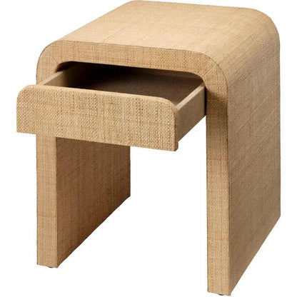Montecito 1-Drawer Raffia Side Table by Jamie Young -- view 5