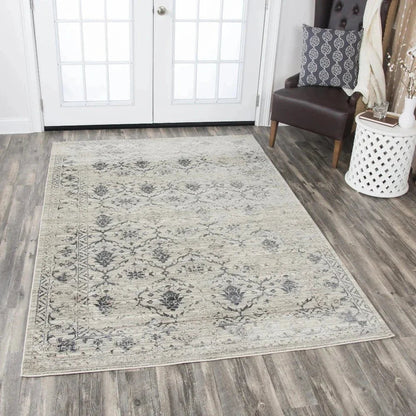 Dage Medallion Floral Beige Kitchen Hallway Runner Rug -- beige