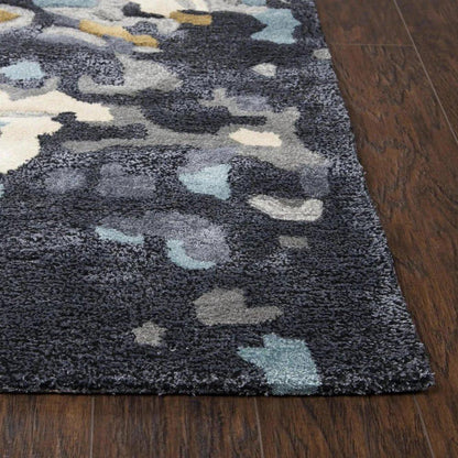 Camb Abstract Gray Large Area Rugs For Living Room -- gray