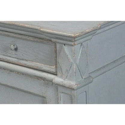 Sarreid Diamond Wall Sideboard Blue Grey Drawers