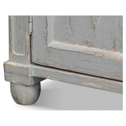 Sarreid Diamond Wall Sideboard Blue Grey Drawers