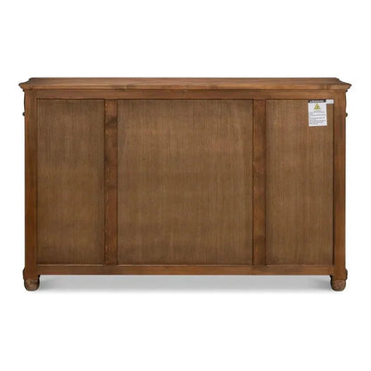 Sarreid Diamond Wall Sideboard Brown With Drawers