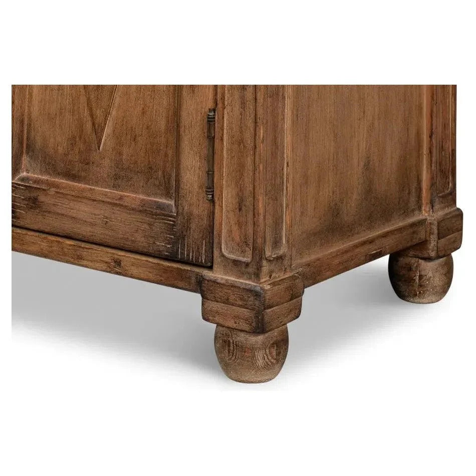 Sarreid Diamond Wall Sideboard Brown With Drawers