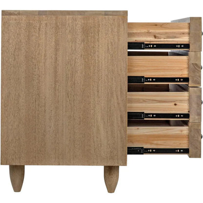 Noir Diamond Four Drawers Walnut Chest
