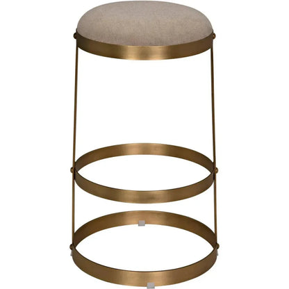 Noir Dior Soft Brown Linen Barstool