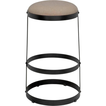 Noir Dior Soft Brown Linen Barstool
