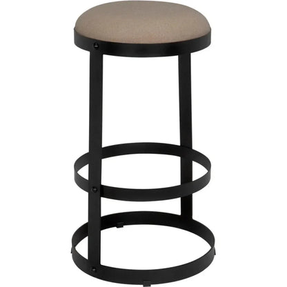 Noir Dior Soft Brown Linen Barstool