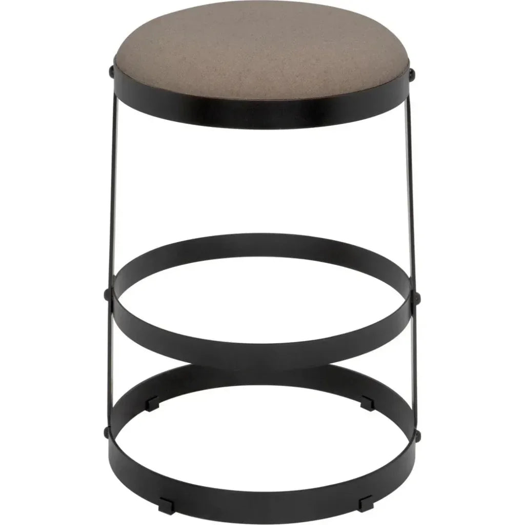 Noir Dior Iron Made Counter Stool
