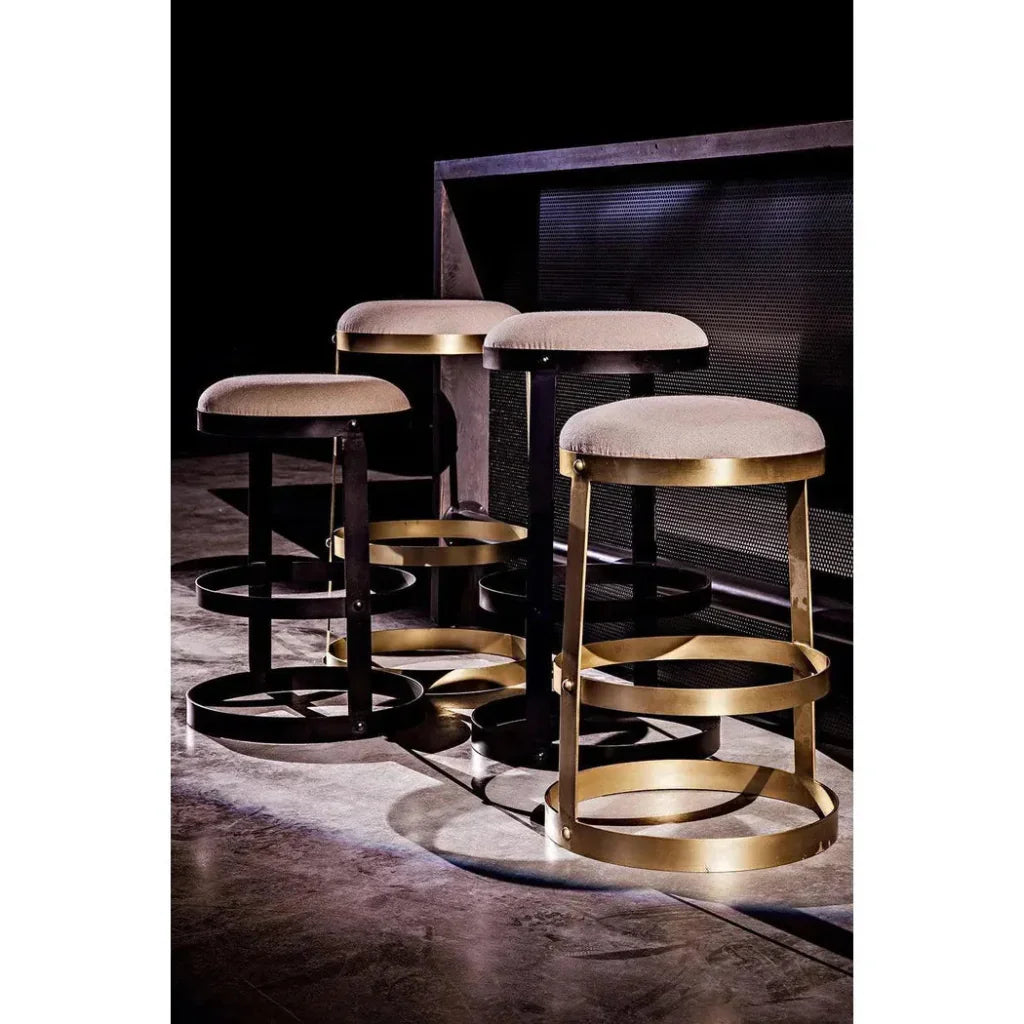 Noir Dior Iron Made Counter Stool