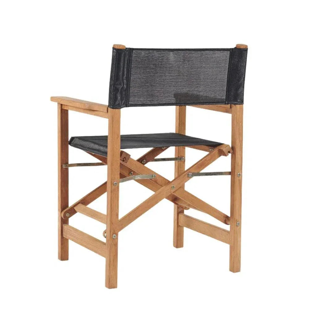 Director Teak Folding Outdoor Folding Armchair - LOOMLAN - HiTeak - Outdoor Dining Chairs