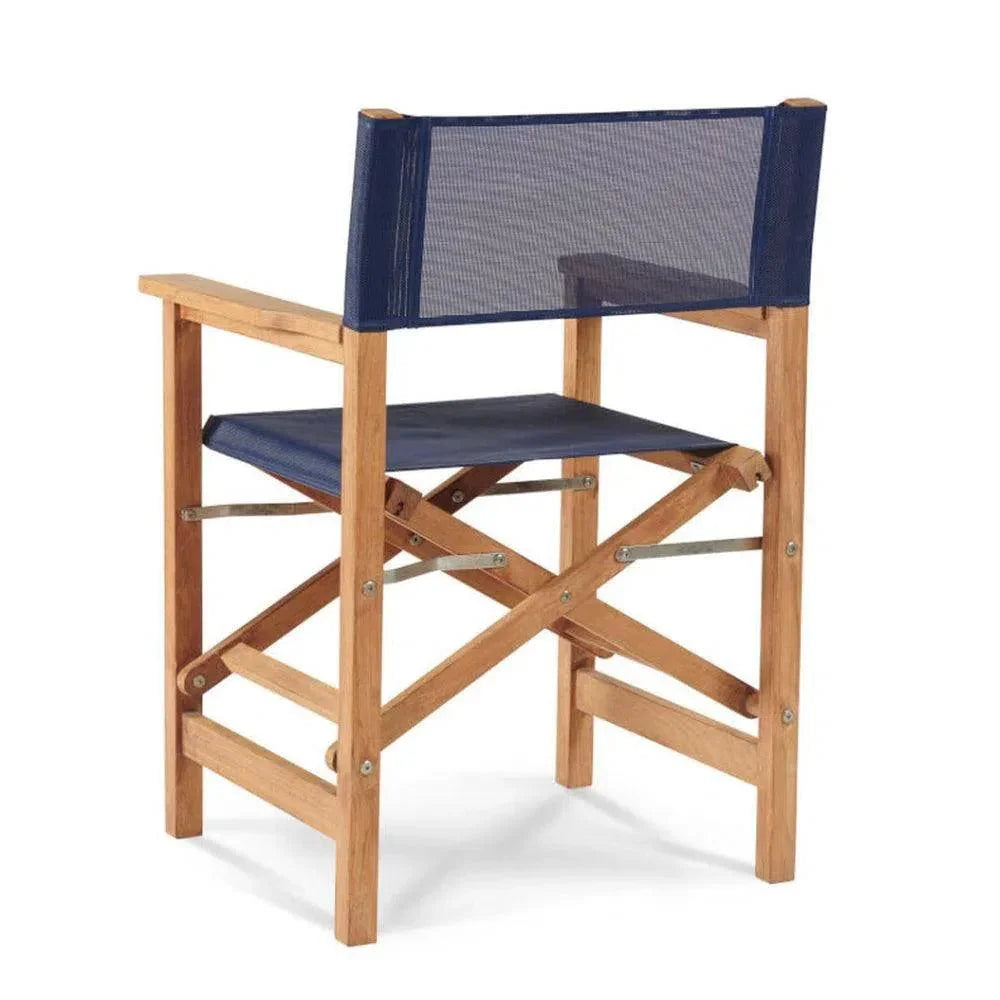 Director Teak Folding Outdoor Folding Armchair - LOOMLAN - HiTeak - Outdoor Dining Chairs