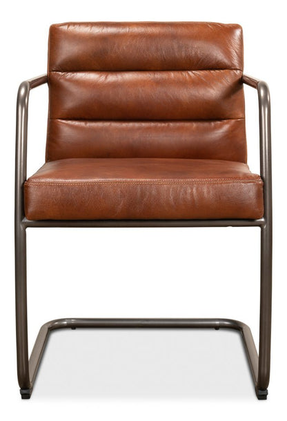 Sarreid Director's Vintage Leather Armchair