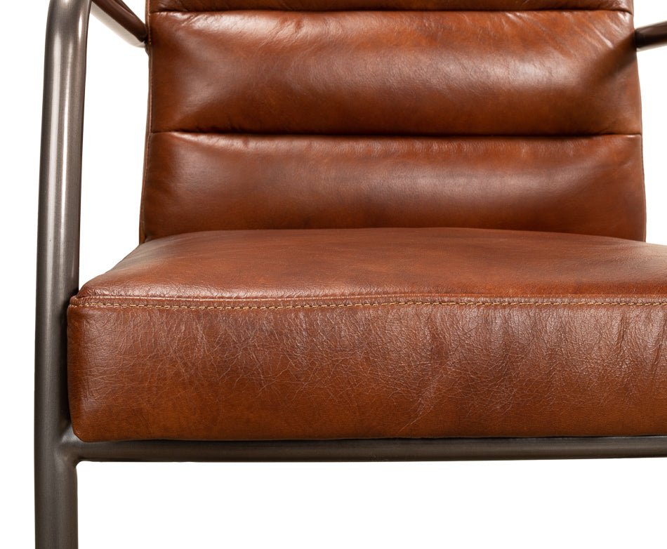 Sarreid Director's Vintage Leather Armchair