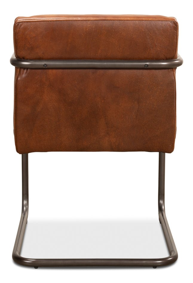 Sarreid Director's Vintage Leather Armchair