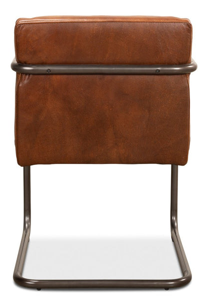 Sarreid Director's Vintage Leather Armchair