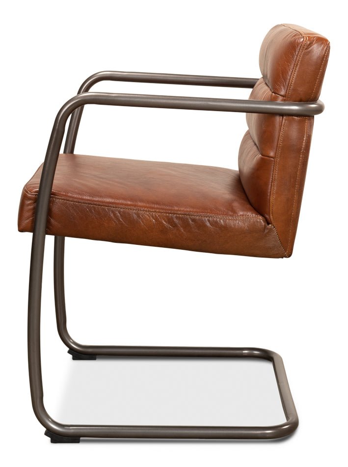 Sarreid Director's Vintage Leather Armchair