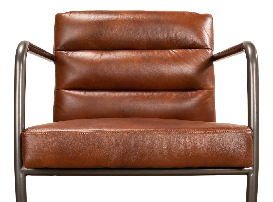 Sarreid Director's Vintage Leather Armchair