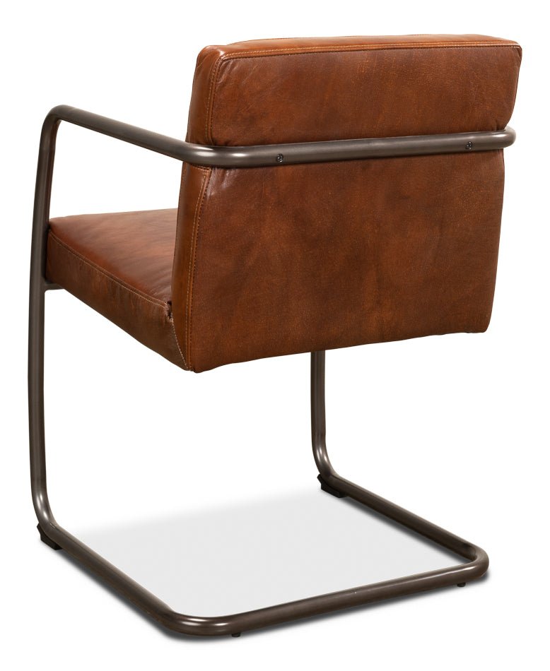 Sarreid Director's Vintage Leather Armchair