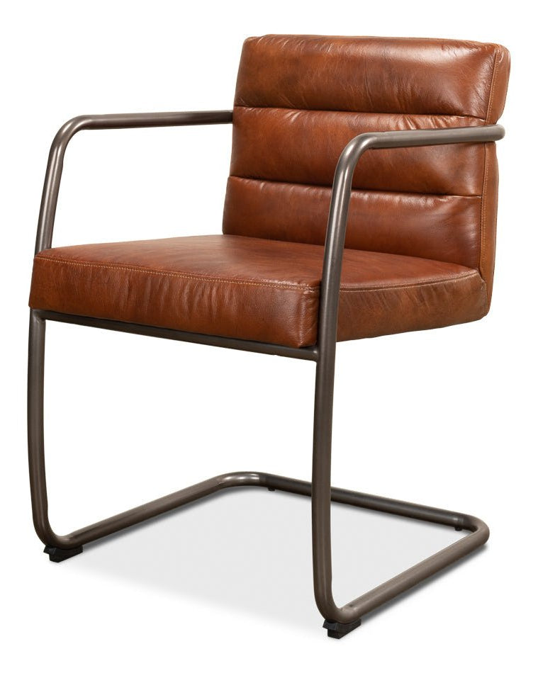 Sarreid Director's Vintage Leather Armchair