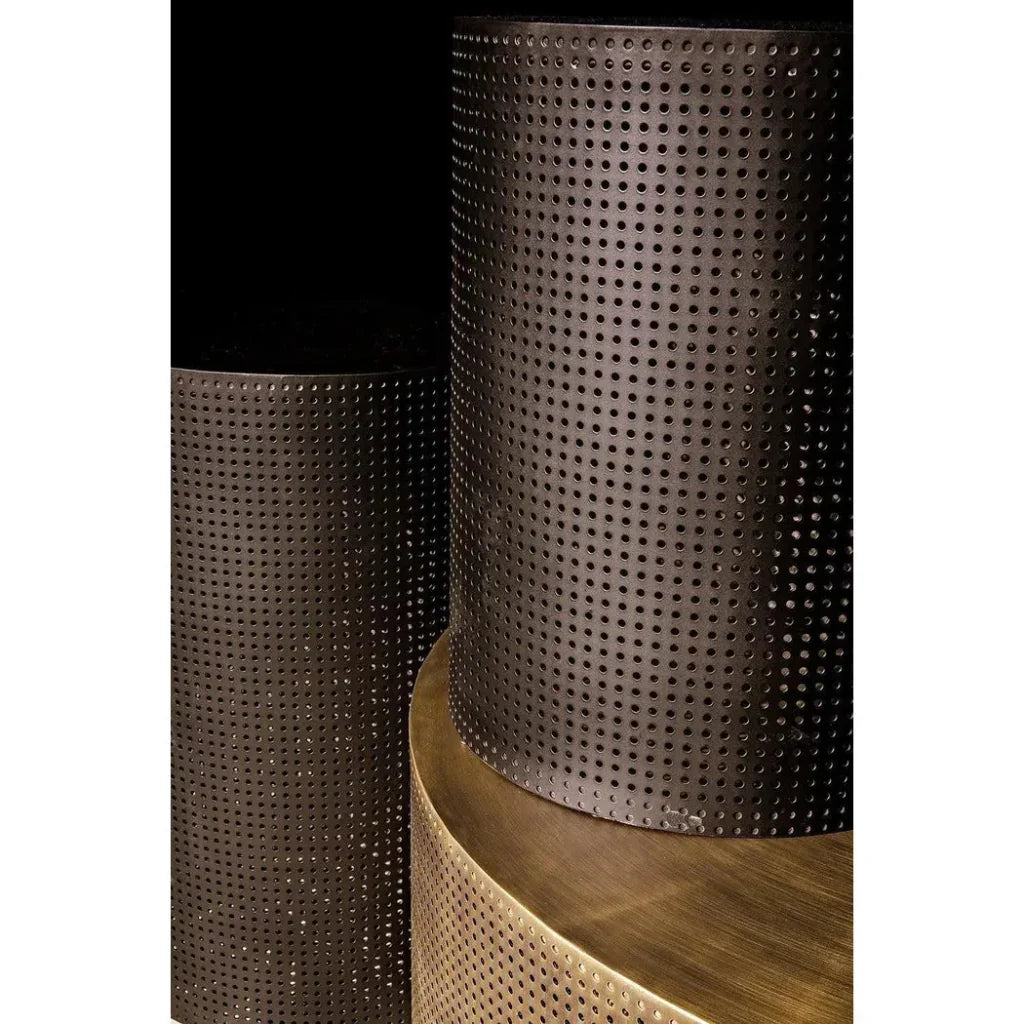 Noir Dixon Black Round Side Table