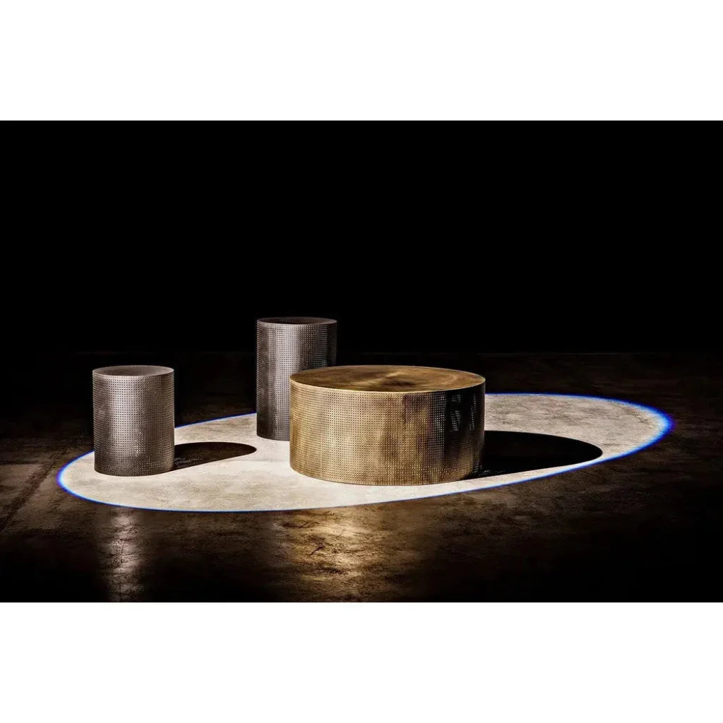 Noir Dixon Black Round Side Table