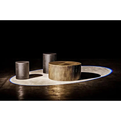 Noir Dixon Black Round Side Table