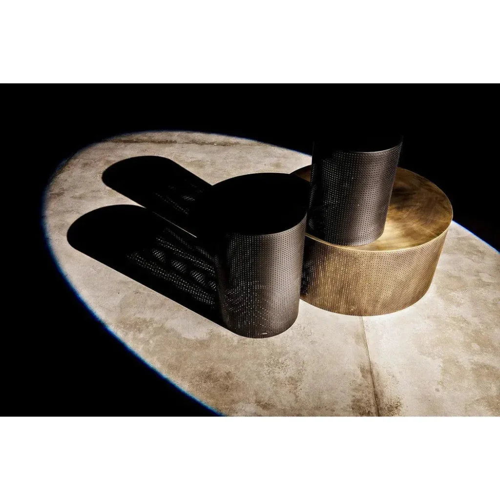 Noir Dixon Black Round Side Table