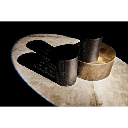 Noir Dixon Black Round Side Table