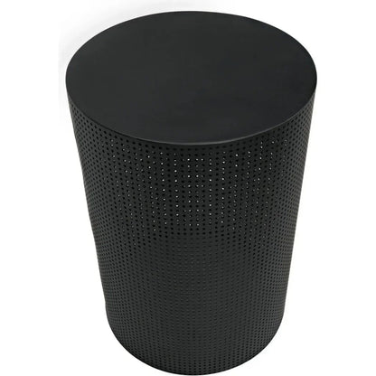 Noir Dixon Black Round Side Table