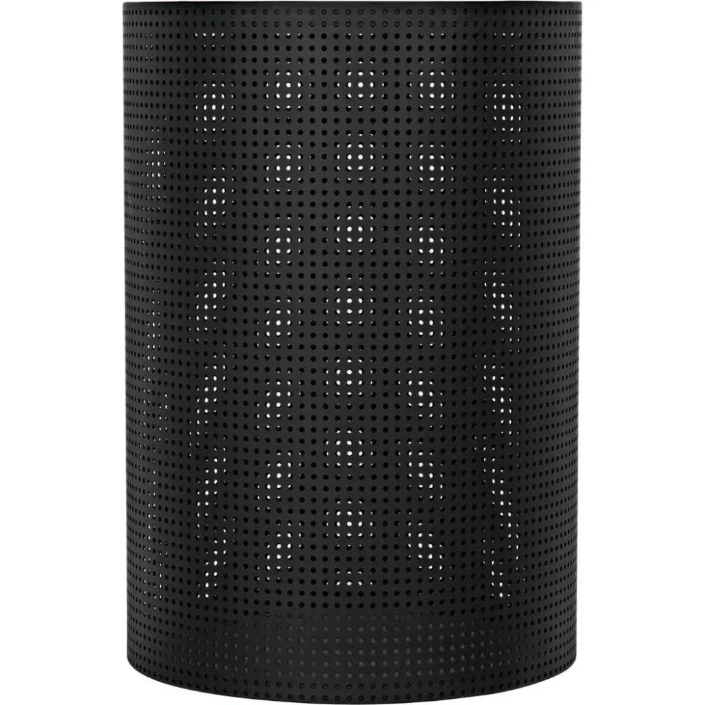 Noir Dixon Black Round Side Table
