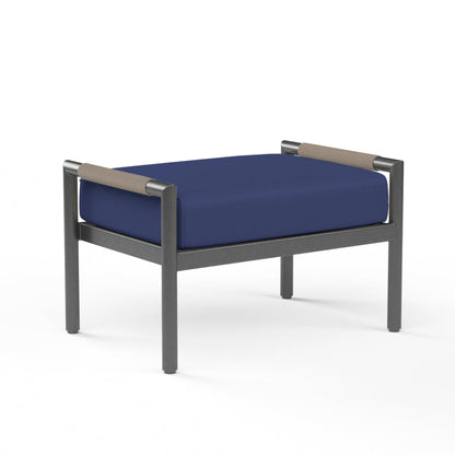 Pietra Sunbrella Upholstered Modern Elegance Outdoor Ottoman