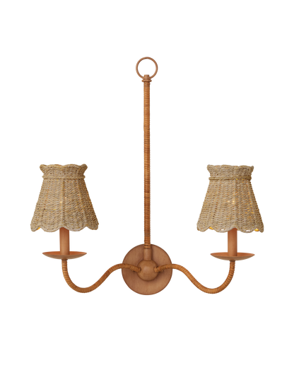 Annabelle Natural Seagrass Tapered Chandelier Shade