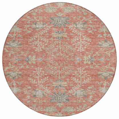 LOOMLAN Rugs Doris Orange Washable Indoor-Outdoor Rug