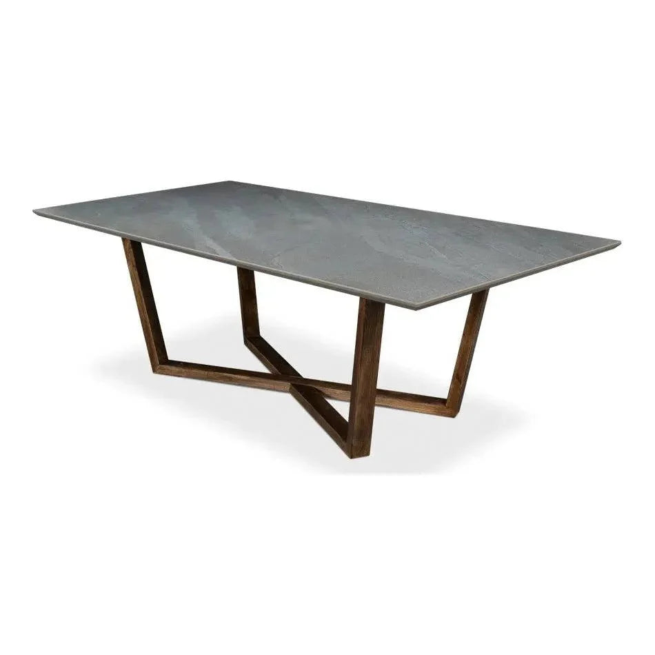 Sarreid Double Pedestal Dining Table for 8