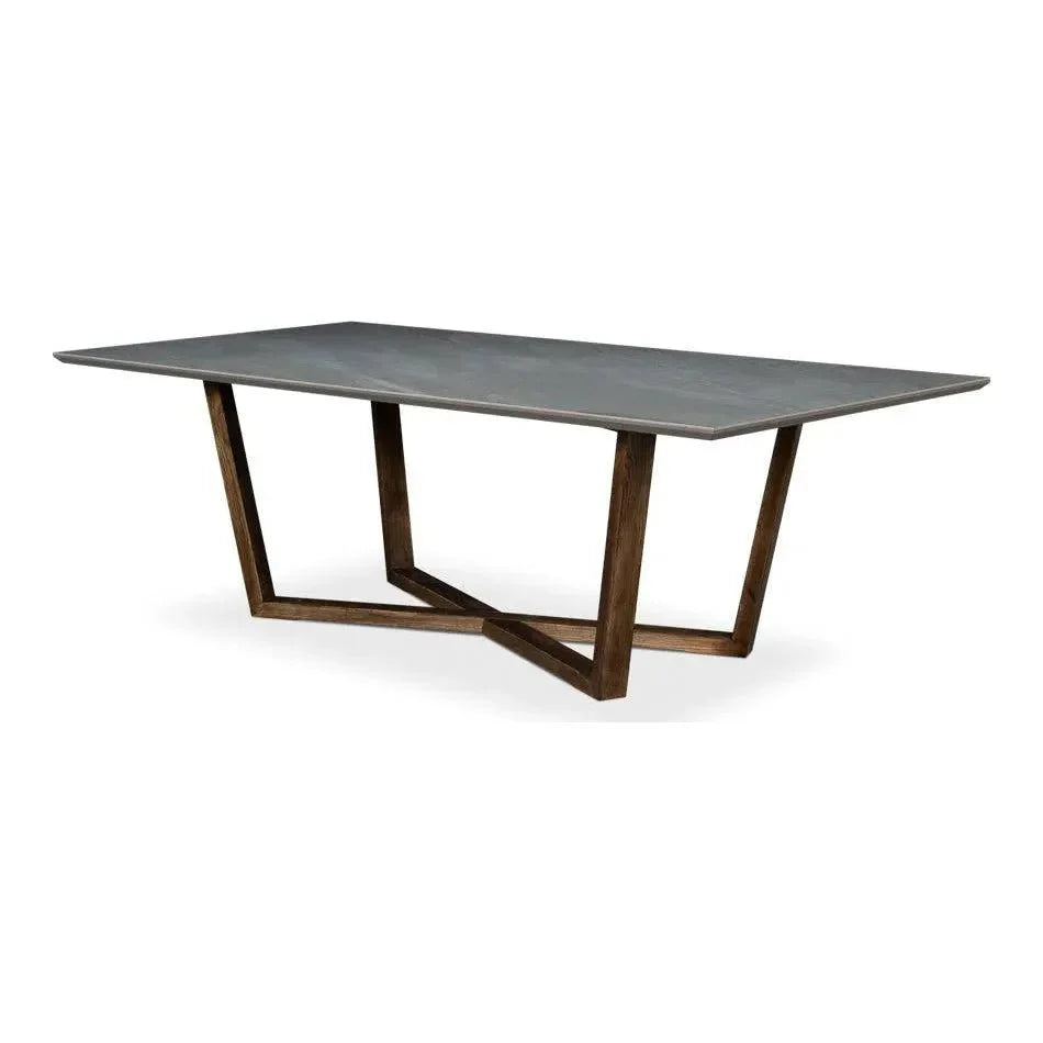 Sarreid Double Pedestal Dining Table for 8