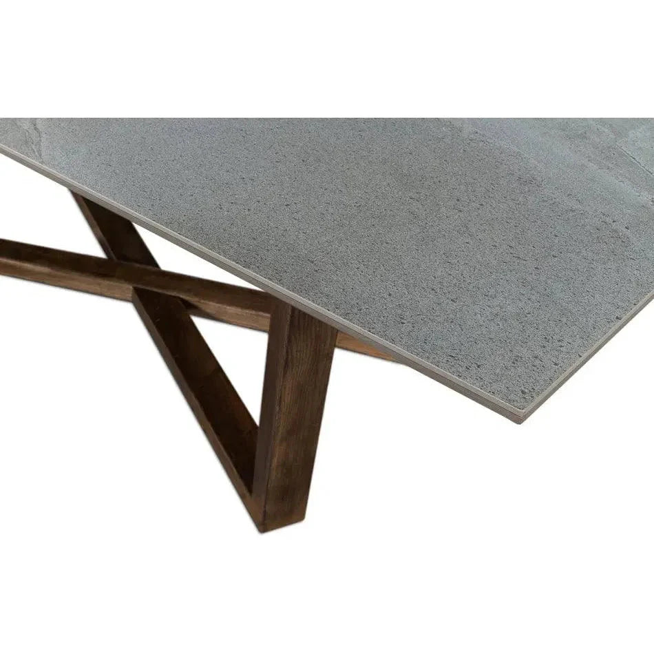 Sarreid Double Pedestal Dining Table for 8